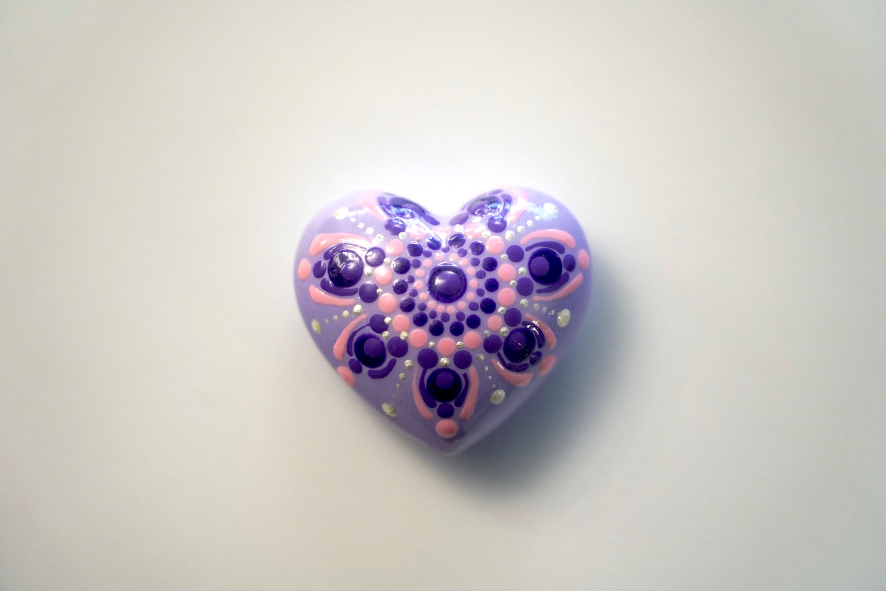 12 Herz lila/violett